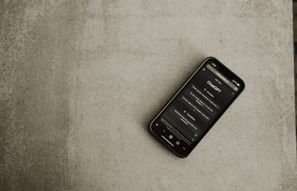 A phone open to a language app