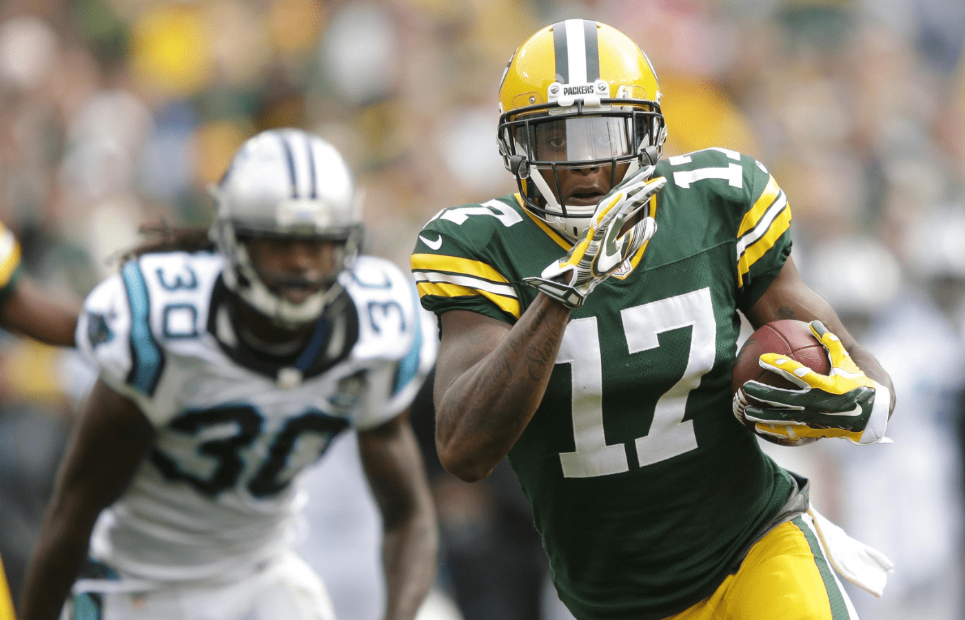 Packers wide receiver Davante Adams appears poised to make a big jump in year two after a solid rookie campaign.