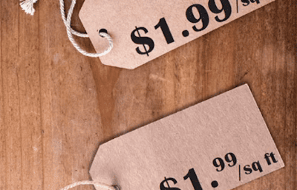 Price tags ending in .99 or .95