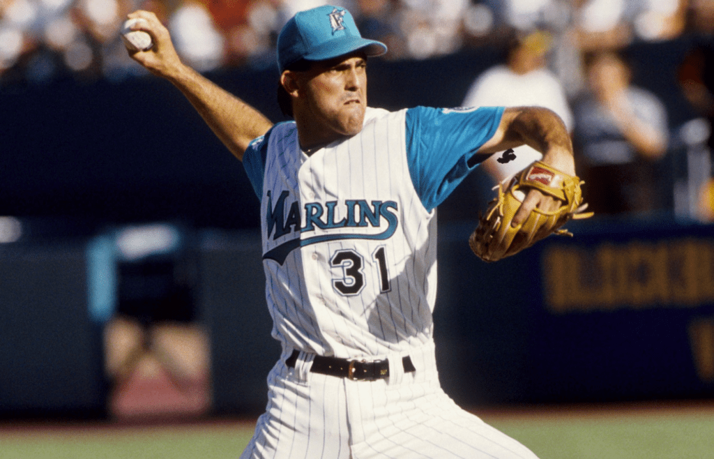 Unknown date; Miami, FL, USA: FILE PHOTO; Florida Marlins pitcher Robb Nen in action during the 1993 season at Dolphin Stadium. Mandatory Credit: Imagn Images