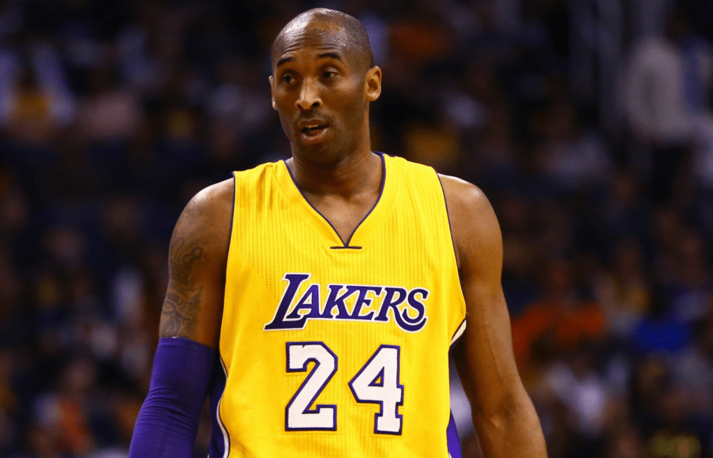 Mar 23, 2016; Phoenix, AZ, USA; Los Angeles Lakers guard Kobe Bryant (24) against the Phoenix Suns at Talking Stick Resort Arena. The Suns defeated the Lakers 119-107. Mandatory Credit: Mark J. Rebilas-Imagn Images