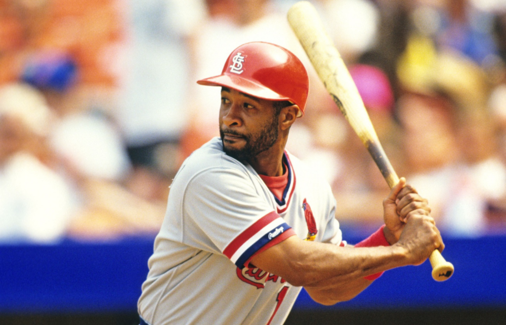 May 26, 1991; Flushing, NY, USA; FILE PHOTO; St. Louis Cardinals short stop Ozzie Smith at bat against the New York Mets at Shea Stadium. Mandatory Credit: RVR Photos-USA TODAY NETWORK