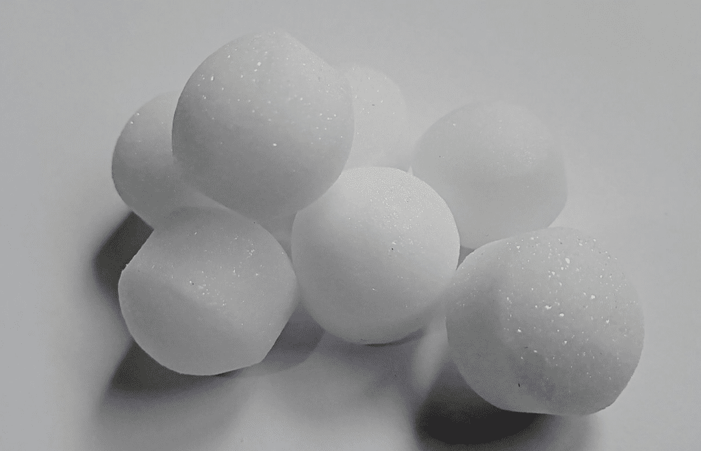 White coloured mothball