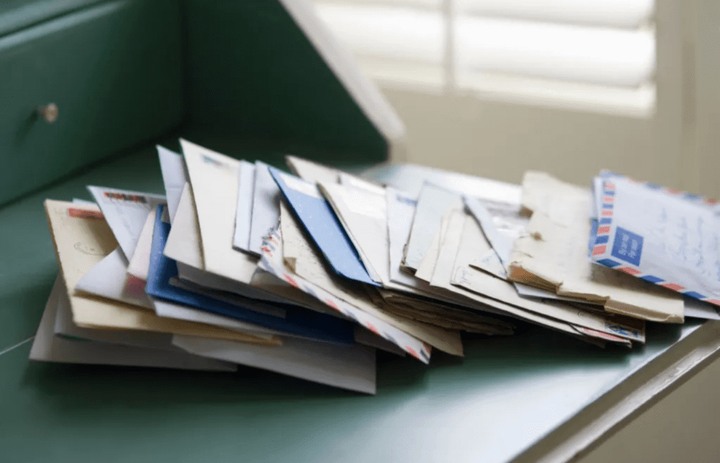 Unopened bank statements piling up