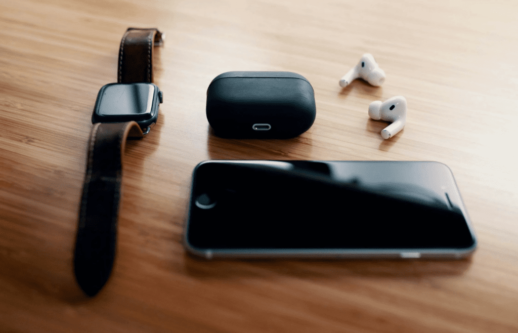 A smart watch with the Pebble logo on screen