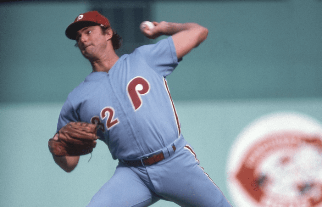 Unknown date and unknown location; USA, FILE PHOTO; Philadelphia Phillies pitcher Steve Carlton (32) in action on the mound. Mandatory Credit: Malcolm Emmons-USA TODAY Network.Unknown date and unknown location; USA, FILE PHOTO; Philadelphia Phillies pitcher Steve Carlton (32) in action on the mound. Mandatory Credit: Malcolm Emmons-USA TODAY Network.