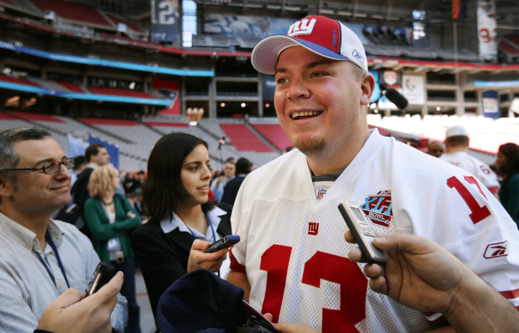 Jared Lorenzen was all smiles during Media Day Tuesday, Jan. 29, 2008 at the University of Phoenix Stadium in Glendale, Arizona. Xxx Super Bowl 150045 53 Jpg S Usa Az