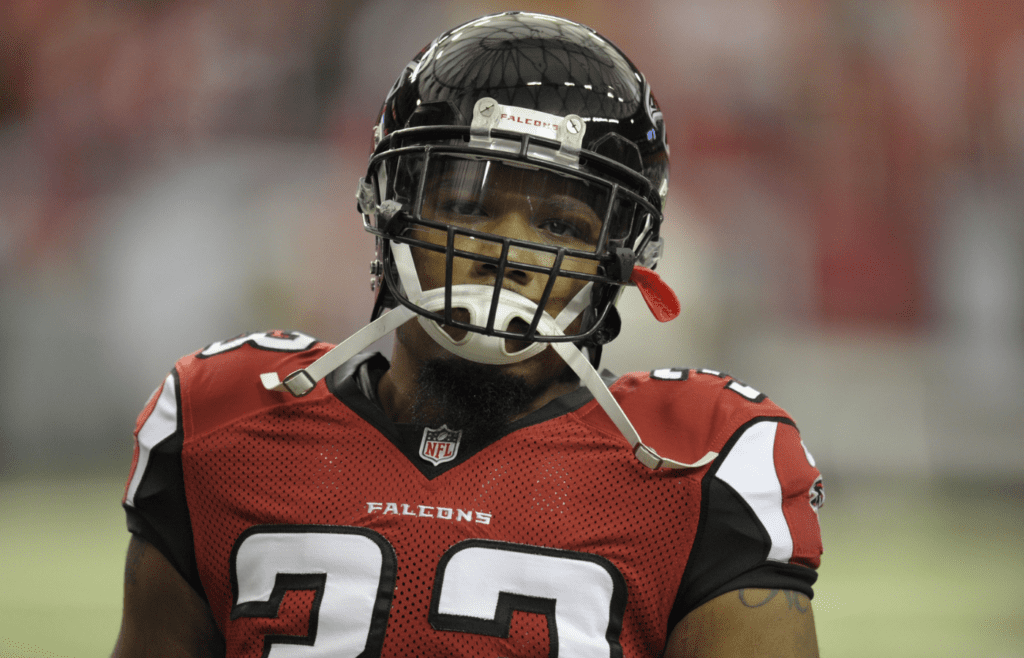 Jan 20, 2013; Atlanta, GA, USA; Atlanta Falcons running back Michael Turner (33) warms up prior to the NFC Championship game against the San Francisco 49ers at the Georgia Dome. Mandatory Credit: Dale Zanine-Imagn Images