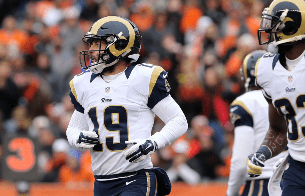 Nov 29, 2015; Cincinnati, OH, USA; St. Louis Rams wide receiver Wes Welker (19) against the Cincinnati Bengals at Paul Brown Stadium. The Bengals won 31-7. Mandatory Credit: Aaron Doster-Imagn Images
