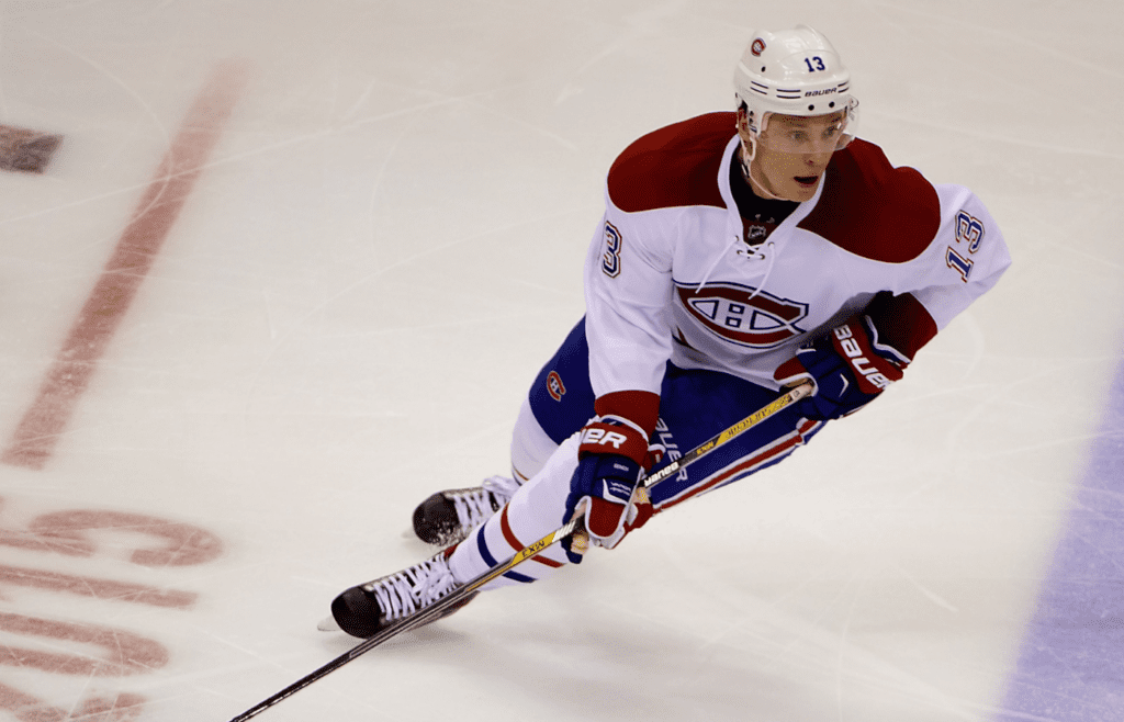 Oct 27, 2015; Vancouver, British Columbia, CAN; Montreal Canadiens forward Alexander Semin (13) skates against the Vancouver Canucks during the third period at Rogers Arena. The Vancouver Canucks won 5-1. Mandatory Credit: Anne-Marie Sorvin-Imagn Images
