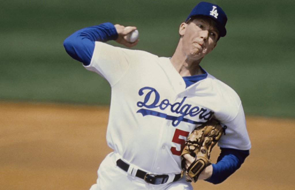 2000 Vero Beach, FL, USA; FILE PHOTO; Los Angeles Dodgers pitcher Orel Hershiser (55) in action on the mound at Holman Stadium during spring training. Mandatory Credit: RVR Photos-Imagn Images