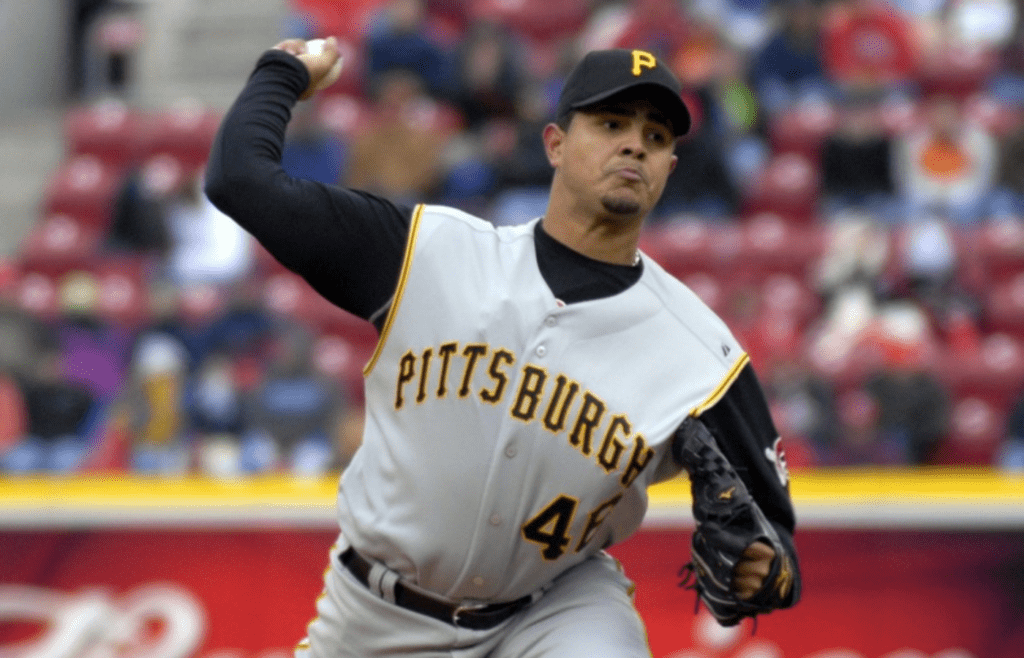 Pittsburgh Pirates pitcher Tony Armas