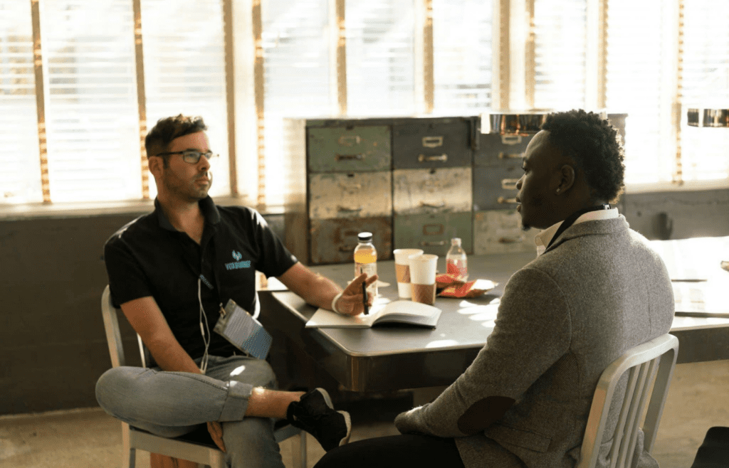 Manager politely dismissing idea with fake praise