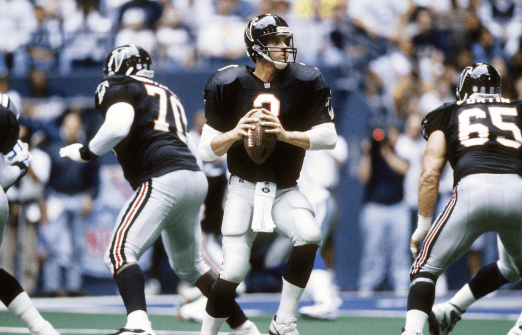 Atlanta Falcons quarterback Bobby Hebert