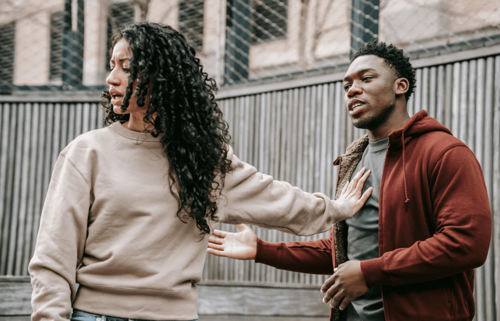 Man and Woman Arguing