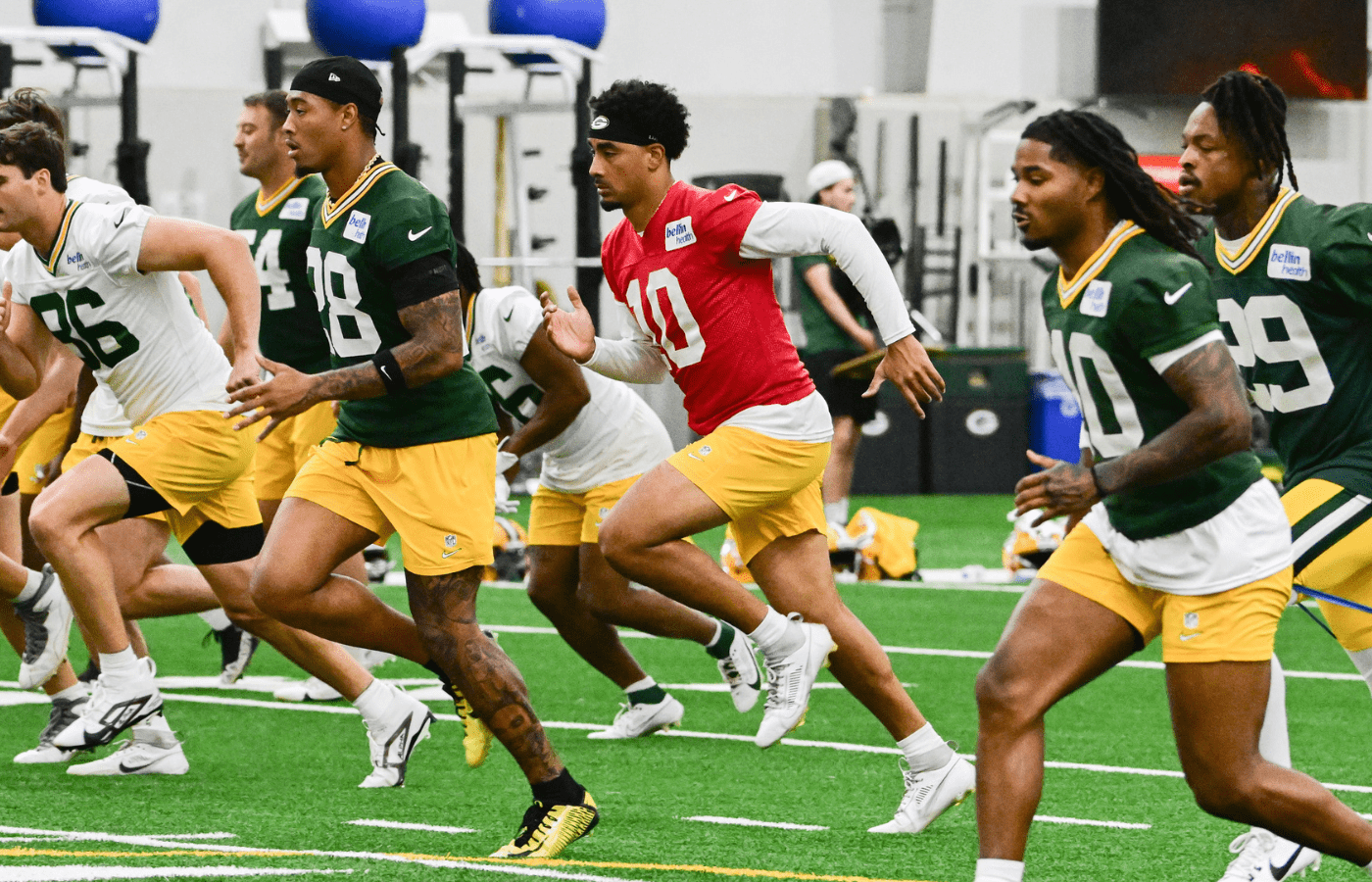 Jun 11, 2025; Green Bay, WI, USA; Green Bay Packers quarterback Jordan Love (10) participates in the team's minicamp at Ray Nitschke Field. Mandatory Credit: Benny Sieu-Imagn Images