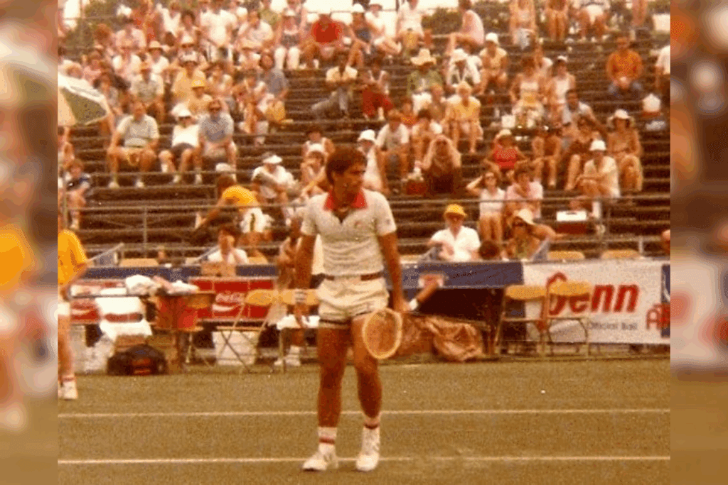 Playing with doubles partner Eddie Dibbs, media dubbed the twosome “The Bagel Twins.” They reached # 4 in the world in 1976, and ranked in the world doubles Top 10 1974–76.