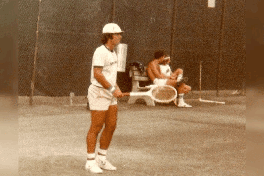 Harold Solomon practices at the Star