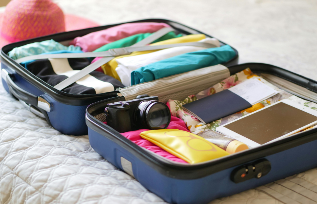 Clothes and Assorted Things in a Suitcase