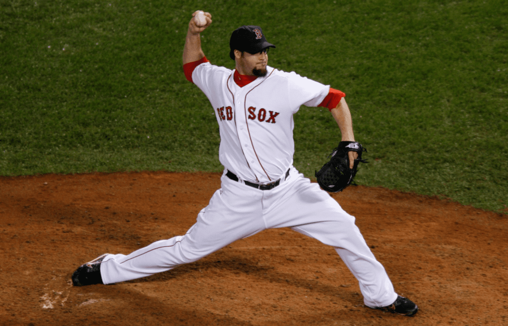 Eric Gagne pitched for the Red Sox in the 2007 World Series. Xxx World Series Dec063 Jpg S Bbo Ma