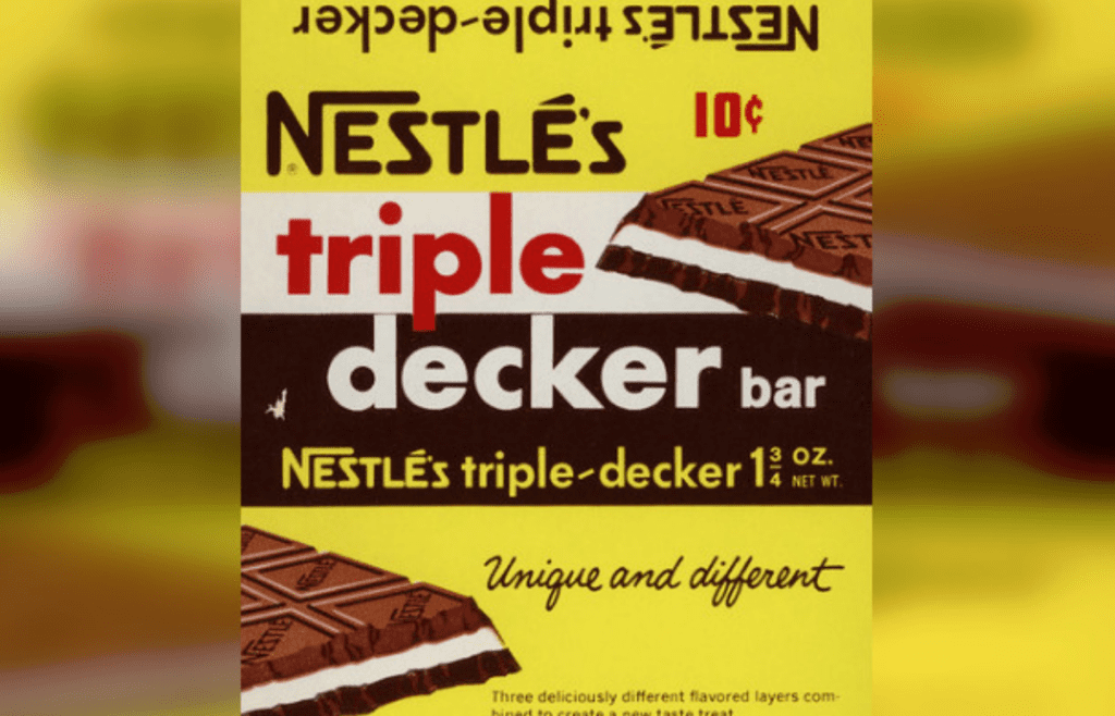 Nestle's - Triple Decker candy bar wrapper