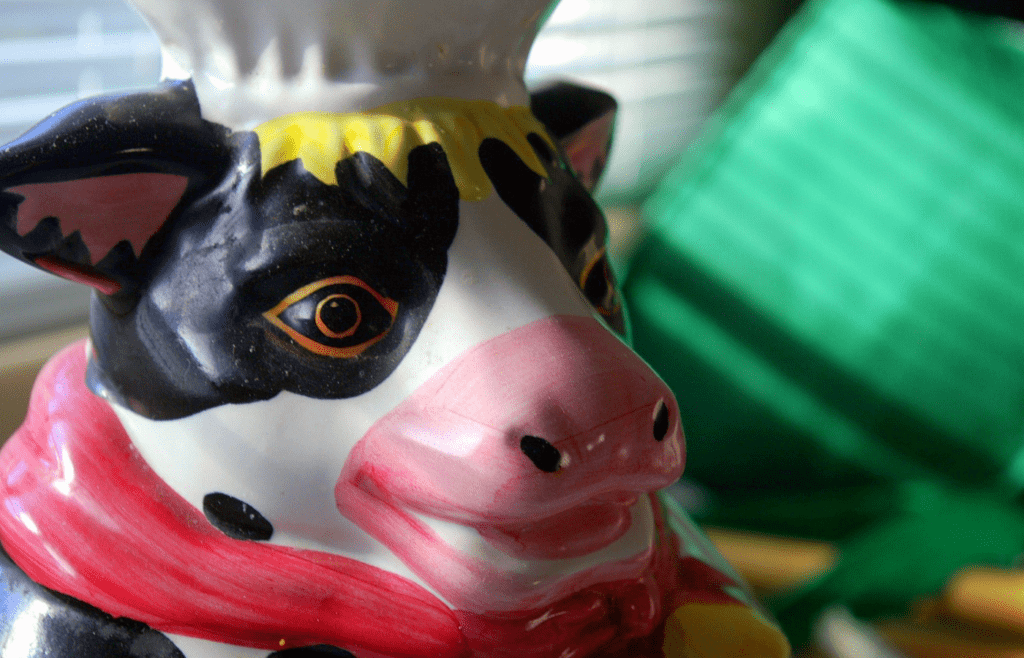 Cow Shaped Cookie Jar