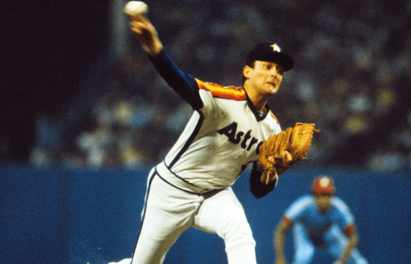 Unknown date and location; USA; FILE PHOTO; Houston Astros pitcher Nolan Ryan in action on the mound. Mandatory Credit: Tony Tomsic-USA TODAY NETWORK