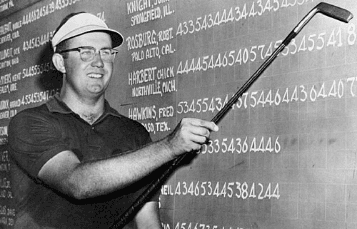Bob Rosburg at the 1956 U.S. Open