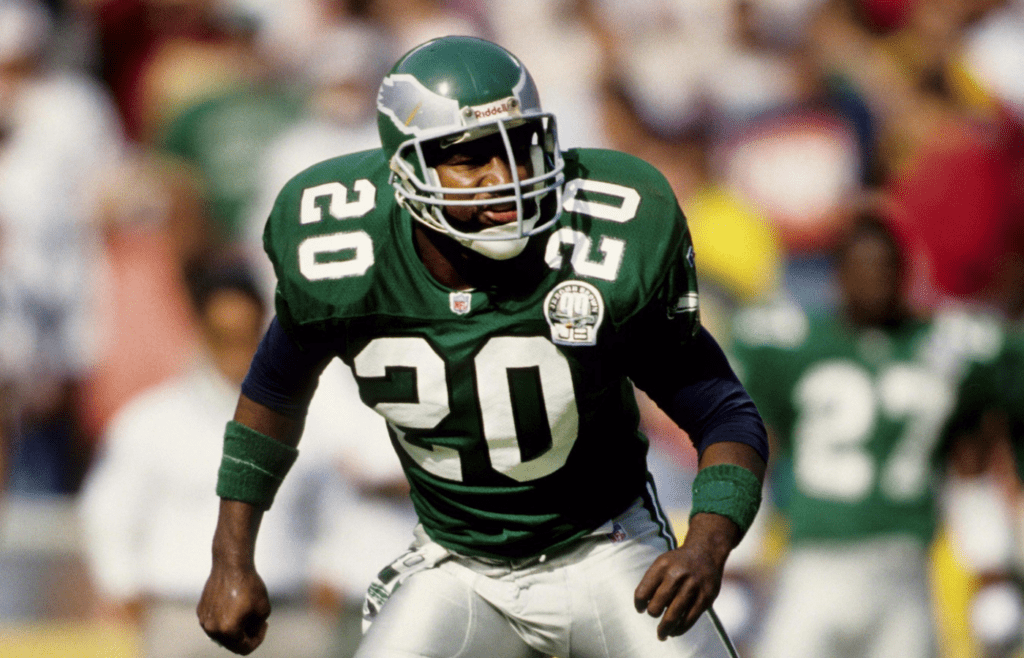 Oct 18, 1992; Washington, DC, USA; Philadelphia Eagles safety Andre Waters (20) during the game against the Washington Redskins at RFK Stadium. FILE PHOTO; Mandatory Credit: Imagn Images