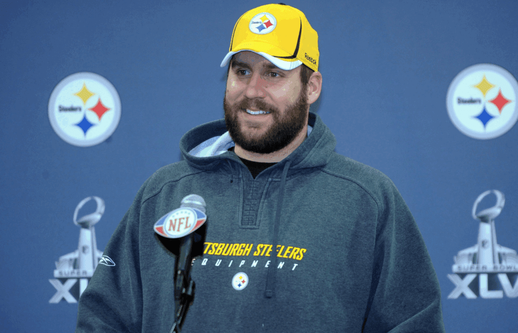 Feb 2, 2011; Fort Worth, TX, USA; Pittsburgh Steelers quarterback Ben Roethlisberger at a press conference for Super Bowl XLV at the Daniel Meyer Coliseum on the campus of TCU. Mandatory Credit: Kirby Lee/Image of Sport-Imagn Images