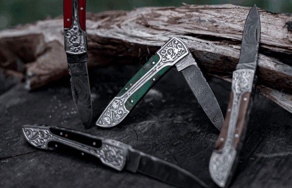 Close-up of Pocket Knives