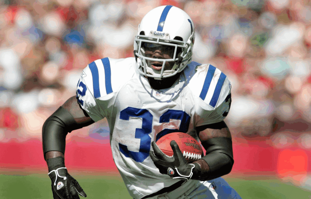 Edgerrin James is 13th all-time in NFL rushing yards with 12,246. 51 Colts10 118079