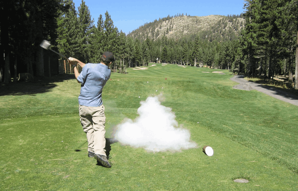 Exploding Golf Ball
