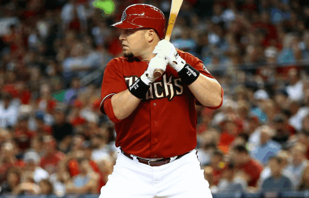 Jun. 23, 2013; Phoenix, AZ, USA: Arizona Diamondbacks infielder Eric Hinske against the Cincinnati Reds at Chase Field. Mandatory Credit: Mark J. Rebilas-Imagn Images