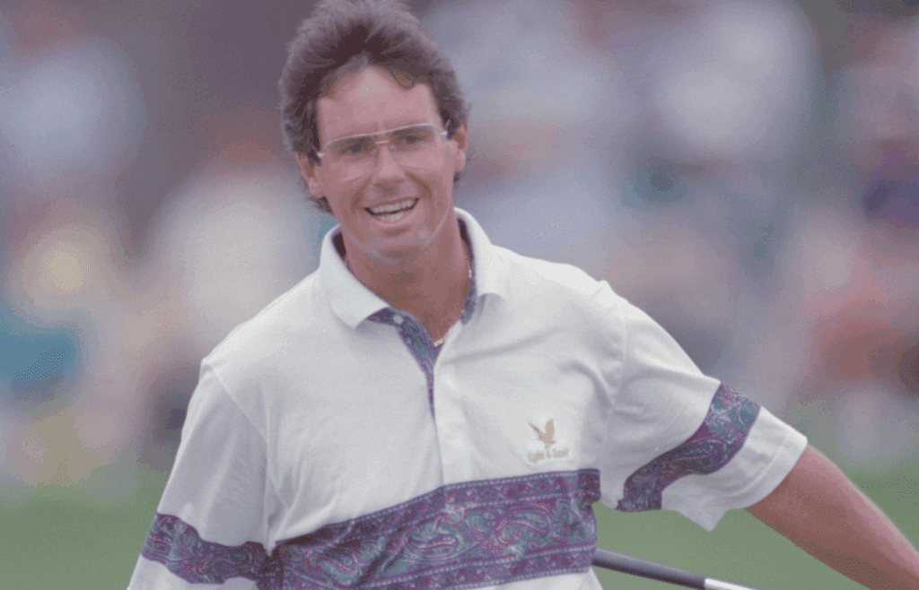 04/11/1992; Augusta, Georgia USA; Ian Baker Finch walks on a green with putter in hand at Augusta National Country Club. Mandatory Credit: MM -The Augusta Chronicle via USA TODAY NETWORK