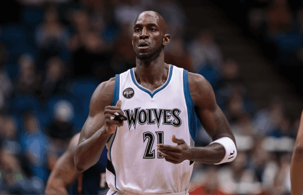 Jan 17, 2016; Minneapolis, MN, USA; Minnesota Timberwolves forward Kevin Garnett (21) before the game against the Phoenix Suns at Target Center. Mandatory Credit: Brad Rempel-Imagn Images