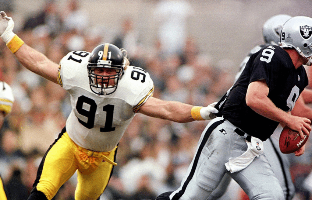 91: Kevin Greene Raiders Steelers4 Fbn Ca