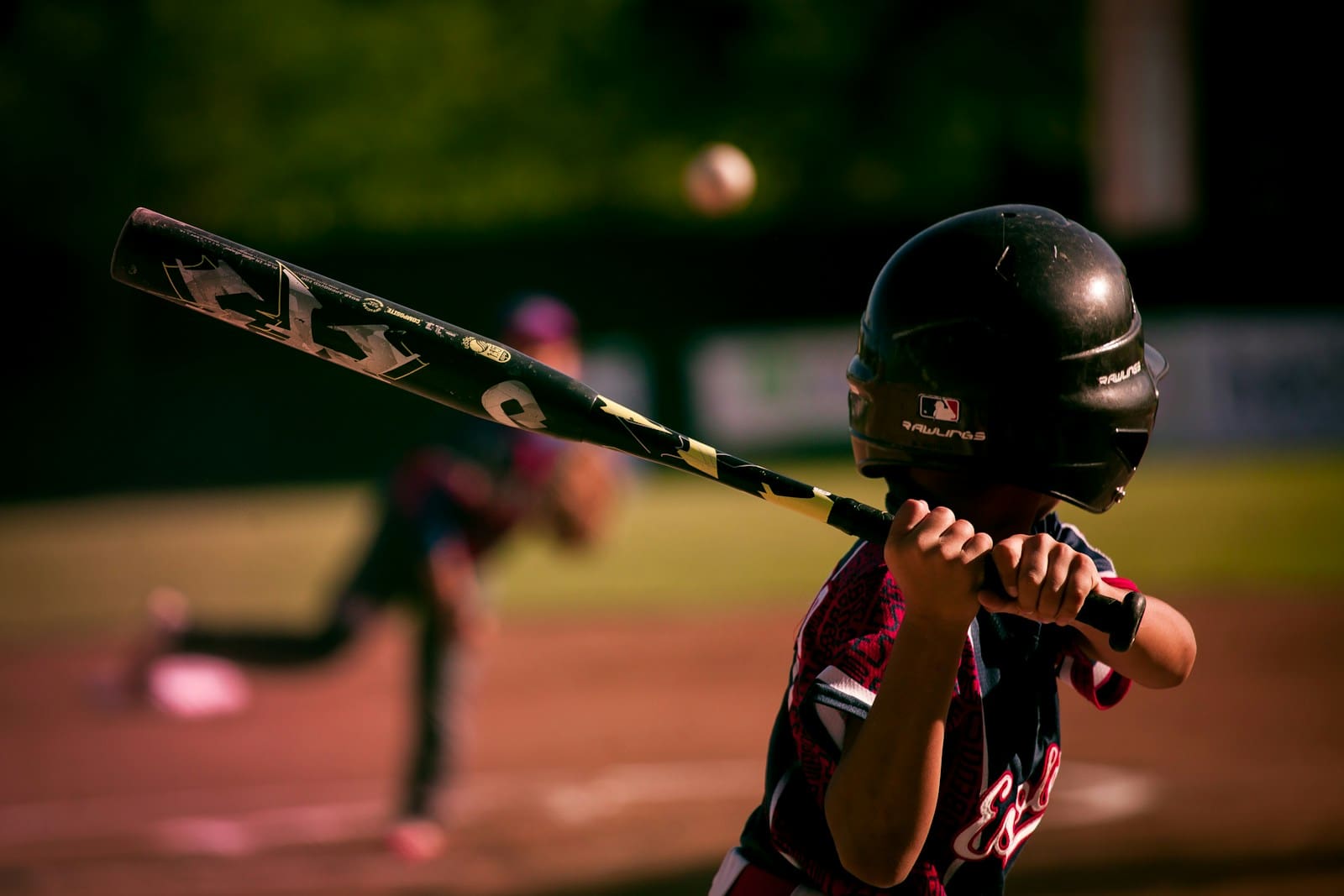 Little League at bat