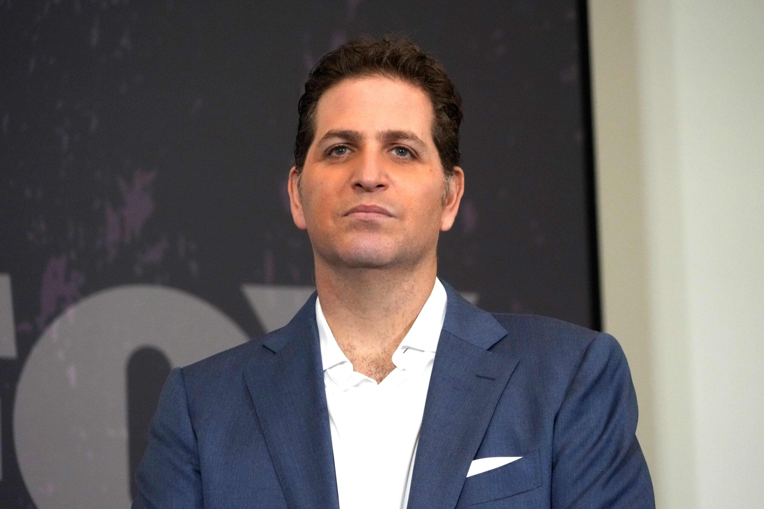 Feb 6, 2025; New Orleans, LA, USA; Peter Schrager during Fox Sports media day at Ernest N. Morial Convention Center. Mandatory Credit: Kirby Lee-Imagn Images