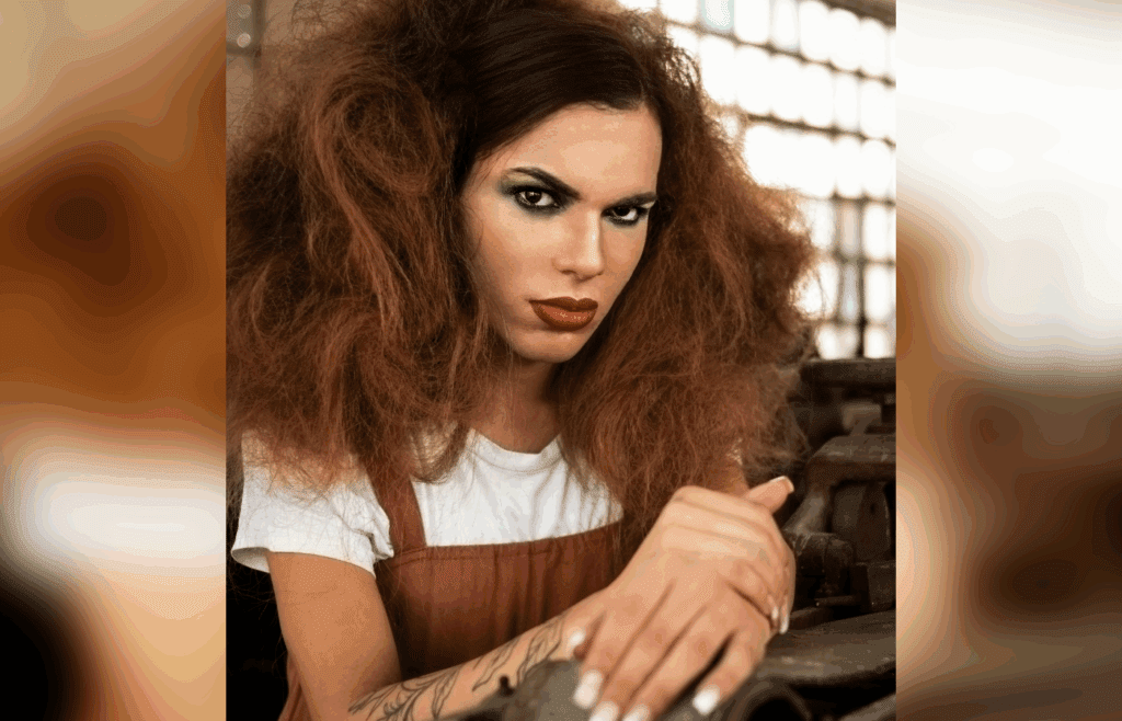 Fox eye beauty look with edgy attitude