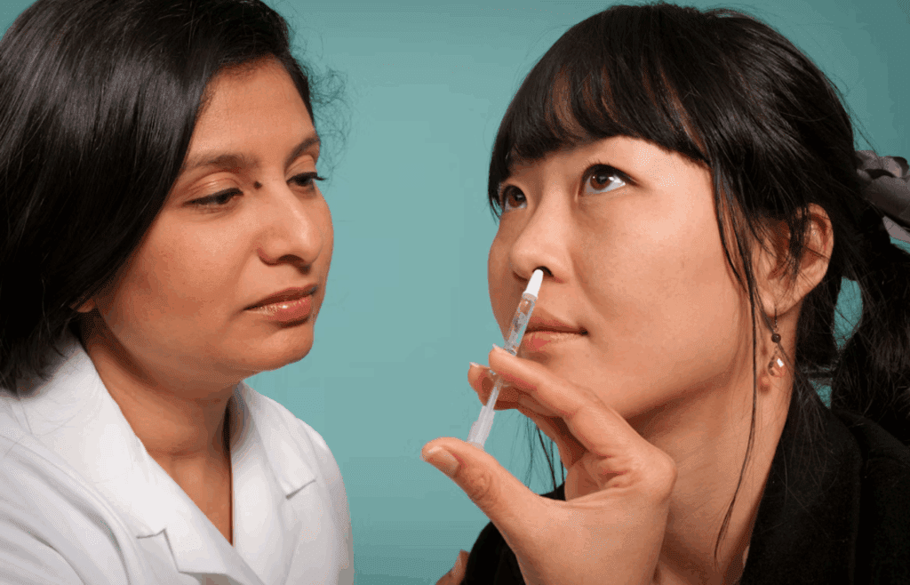 Non-surgical nose filler injection procedure