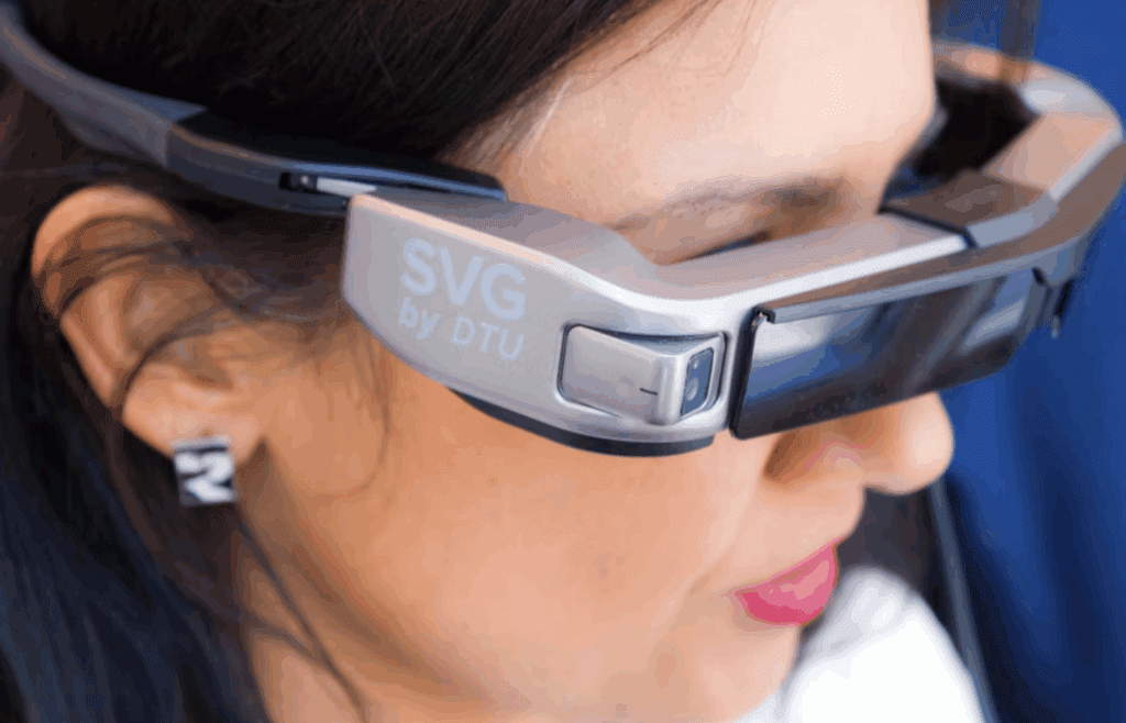 Woman wearing SVG sunglasses
