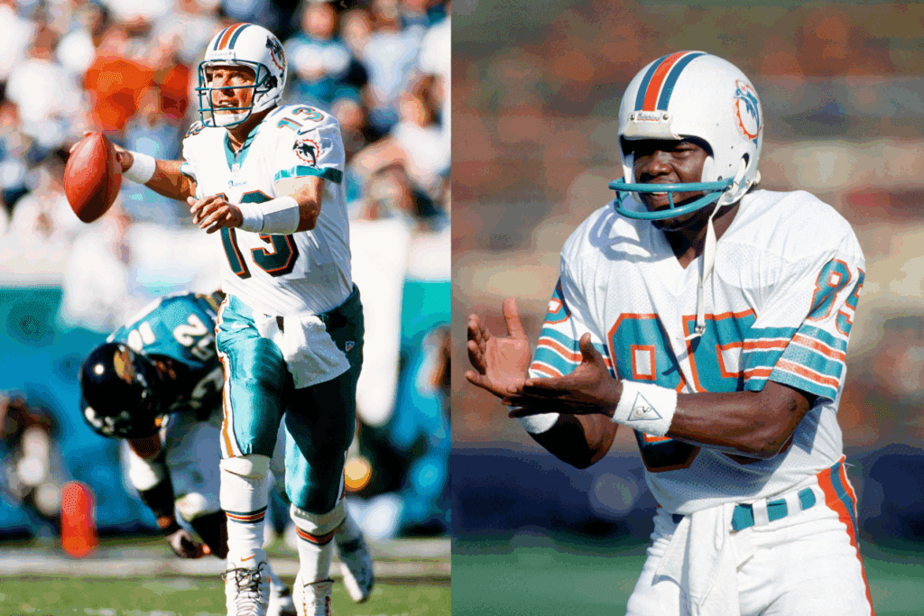 Jan 15, 2000; Jacksonville, FL, USA; FILE PHOTO; Miami Dolphins quarterback Dan Marino (13) in action against the Jacksonville Jaguars during the 1999 AFC Divisional playoffs at Alltel Stadium. Mandatory Credit: Peter Brouillet-USA TODAY NETWORK